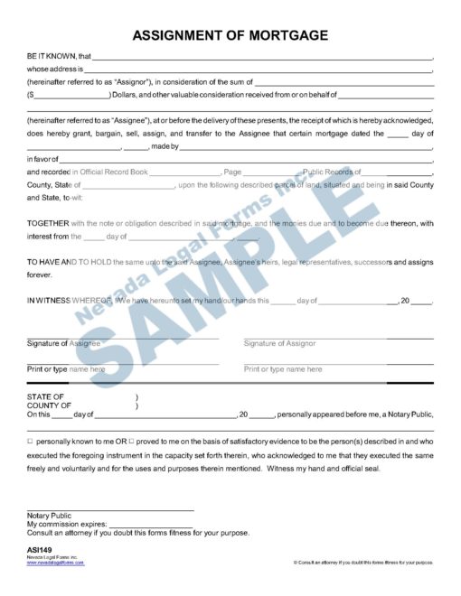 what is corporate assignment of mortgage