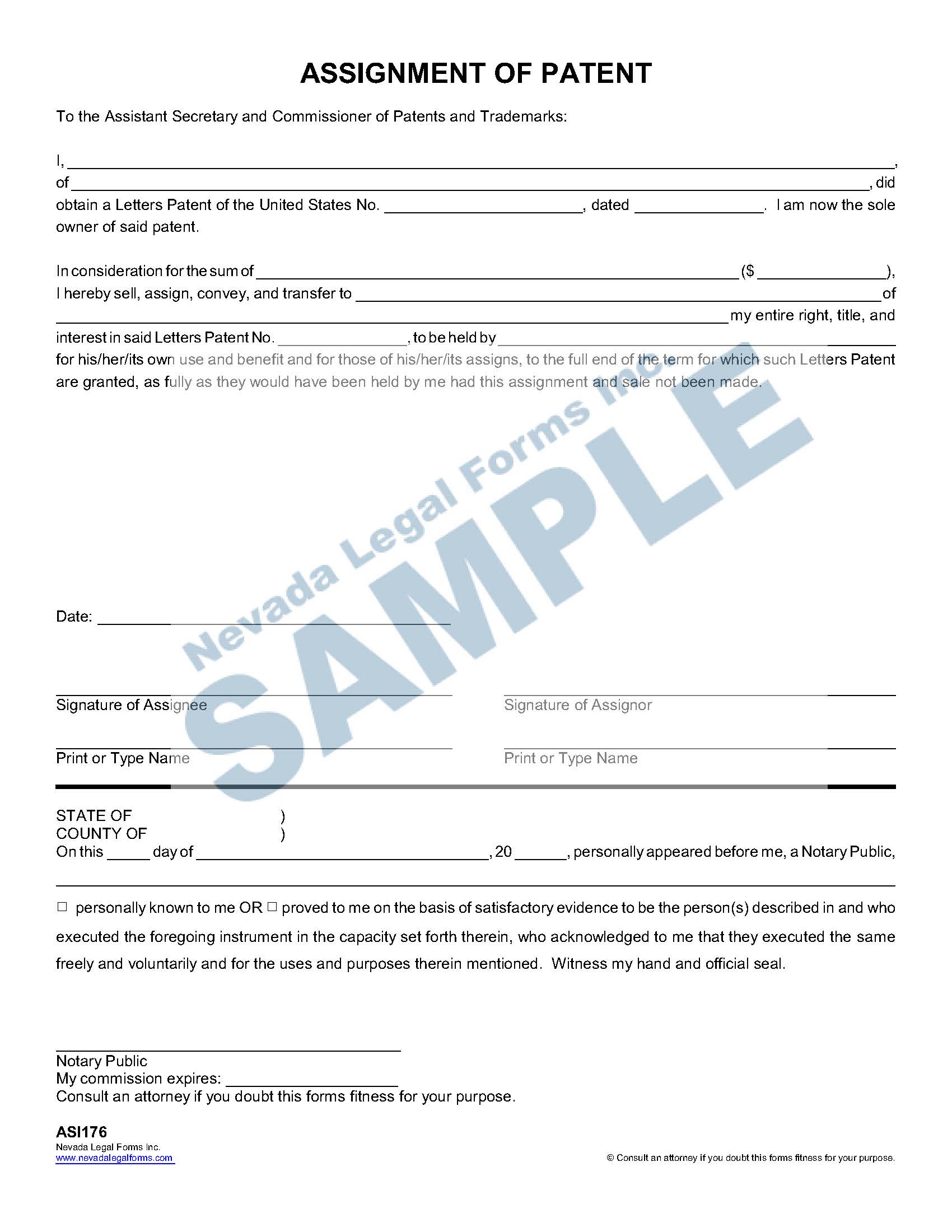 patent forms